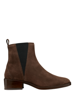 Geox Camexia Suede Chelsea Boots, Dark Brown, Dark Brown