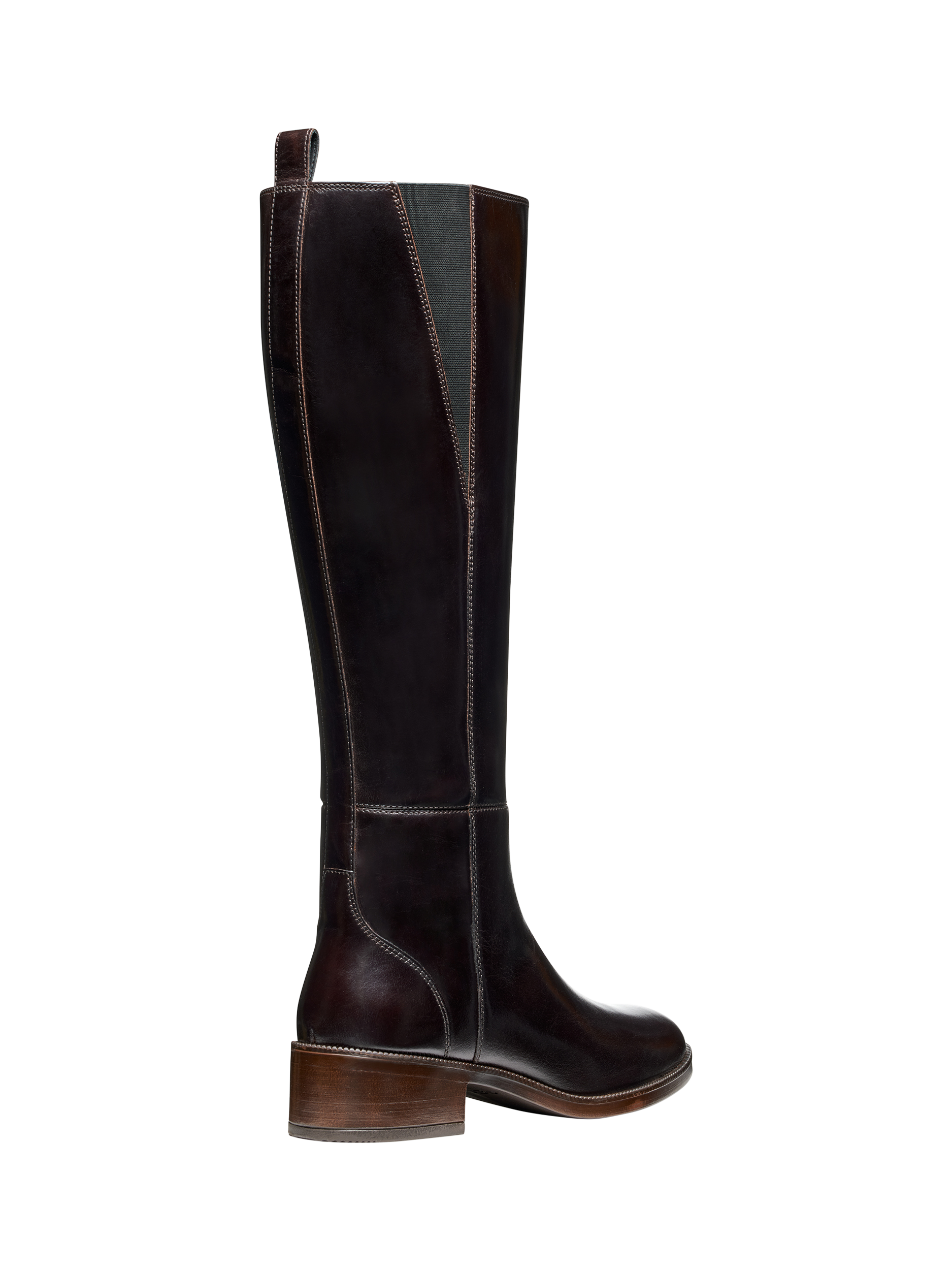 Product image 4 of 7, which shows Geox Camexia Leather Knee High Boots, Dark Brown, EU35