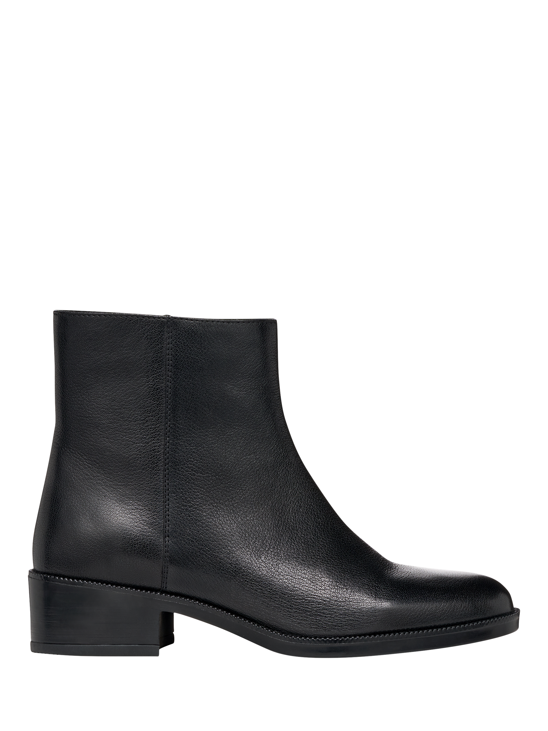 Product image 1 of 6, which shows Geox Camexia Leather Ankle Boots, Black, EU35