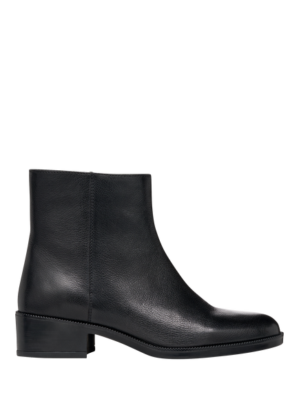 Geox Camexia Leather Ankle Boots, Black, Black