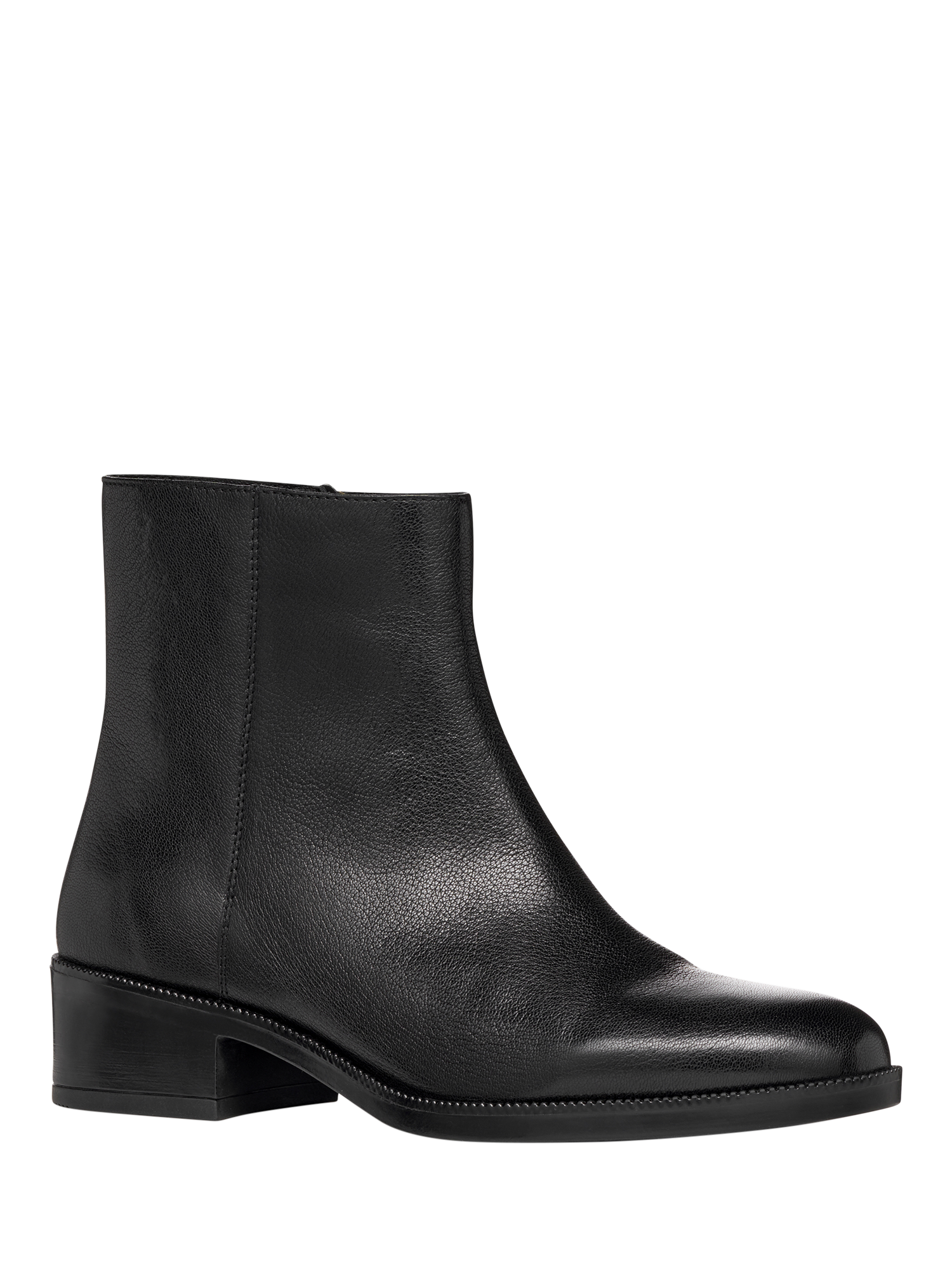 Product image 2 of 6, which shows Geox Camexia Leather Ankle Boots, Black, EU35