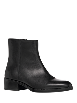 Geox Camexia Leather Ankle Boots, Black - view 2, Black