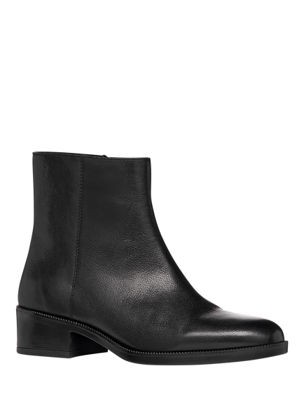 Geox Camexia Leather Ankle Boots, Black - view 2, Black