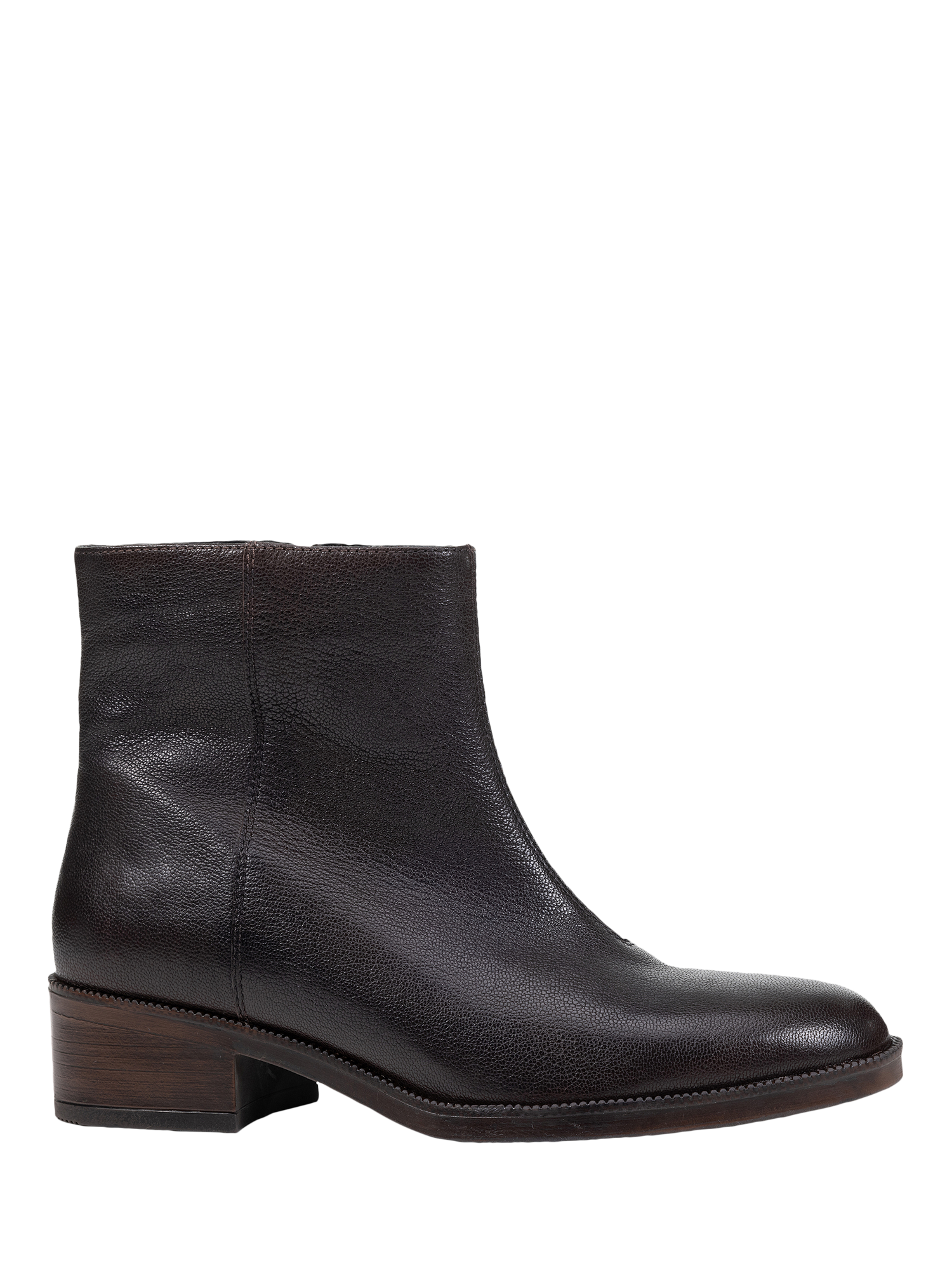 Product image 1 of 3, which shows Geox Camexia Leather Ankle Boots, Dark Brown, EU35
