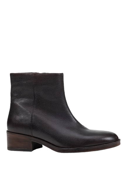 Geox Camexia Leather Ankle Boots, Dark Brown, Dark Brown