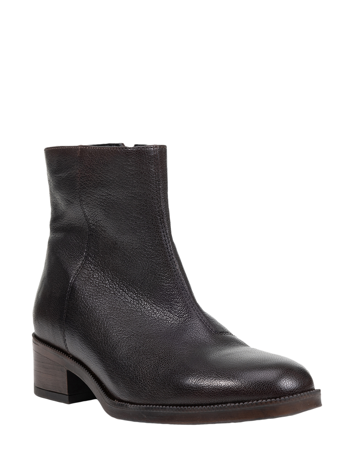 Product image 2 of 3, which shows Geox Camexia Leather Ankle Boots, Dark Brown, EU35