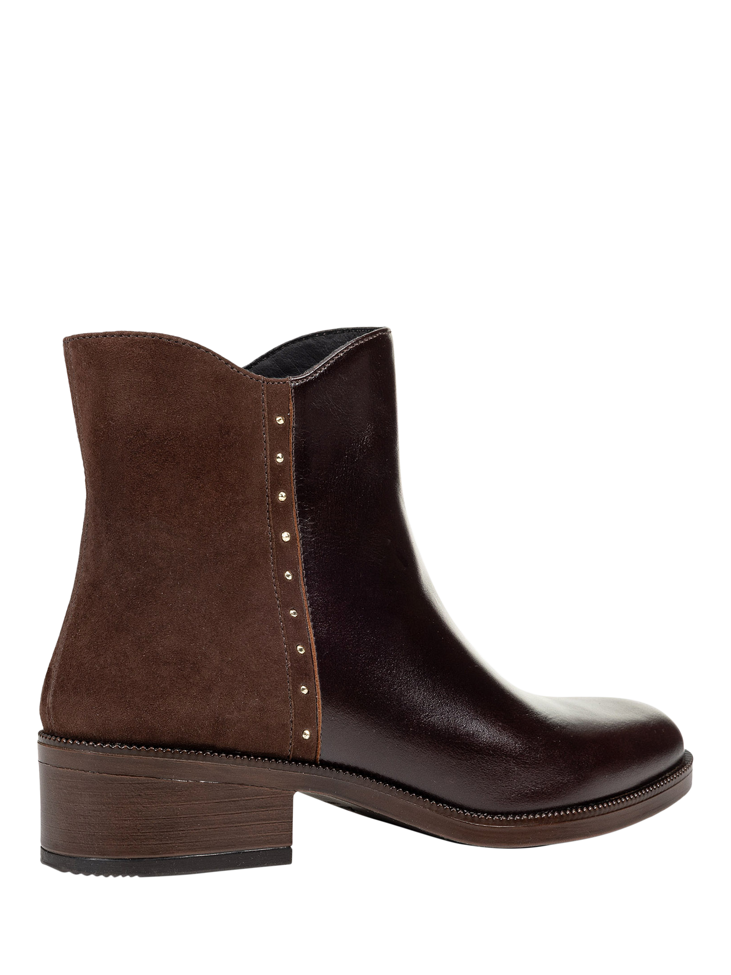 Product image 4 of 6, which shows Geox Camexia Leather Blend Ankle Boots, Dark Brown, EU35