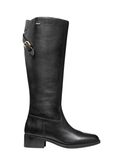 Geox Camexia ABX Leather Knee High Boots, Black, Black