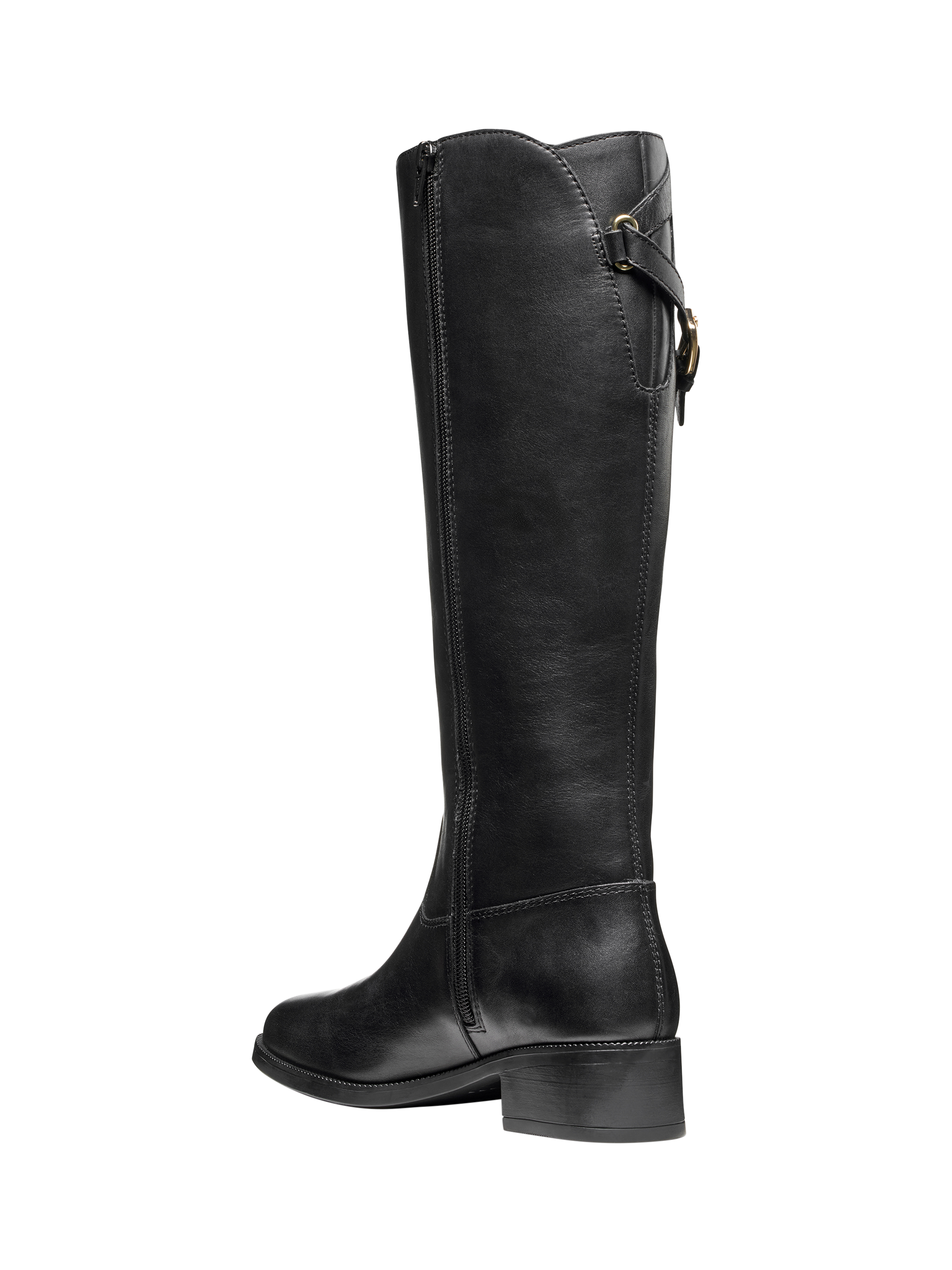 Product image 3 of 6, which shows Geox Camexia ABX Leather Knee High Boots, Black, EU35