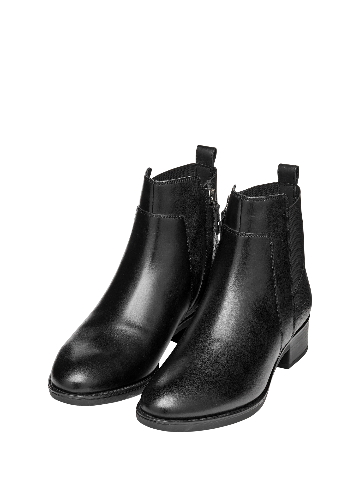 Product image 3 of 9, which shows Geox Felicity Printed Leather Ankle Boots, Black, EU35