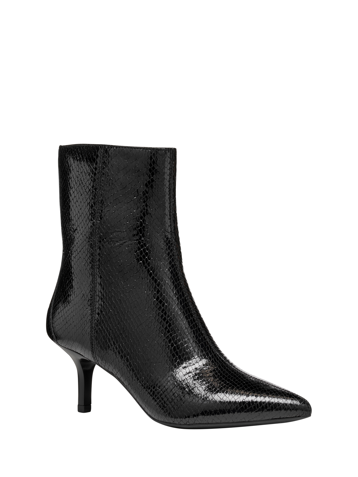 Product image 2 of 7, which shows Geox Kleopy Metallic Leather Calf Boots, Black, EU35