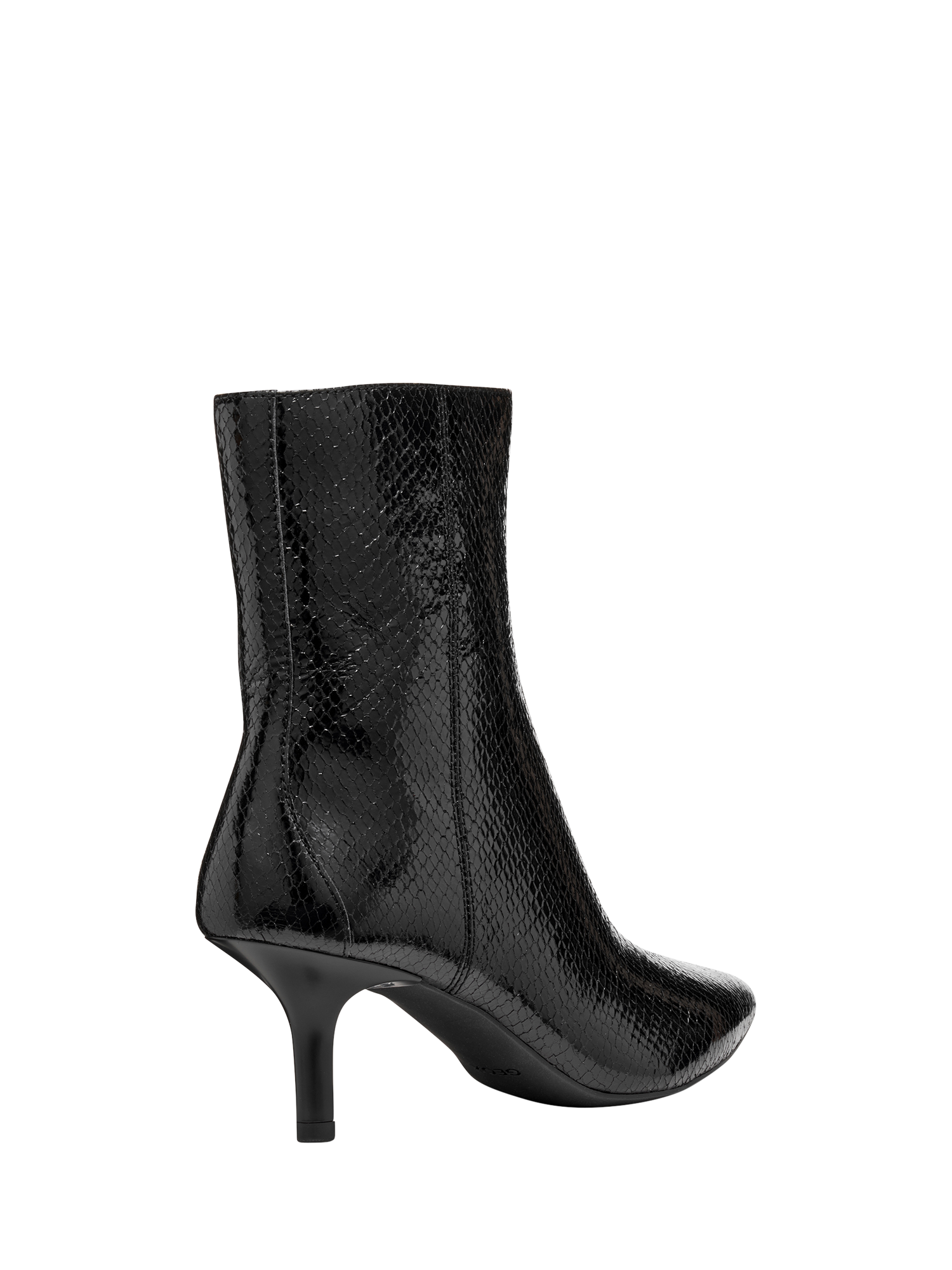 Product image 4 of 7, which shows Geox Kleopy Metallic Leather Calf Boots, Black, EU35