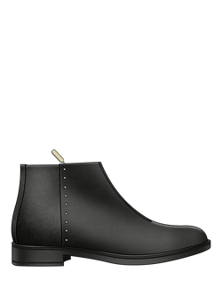 Geox Jaylon 2 Leather Ankle Boots, Black, Black