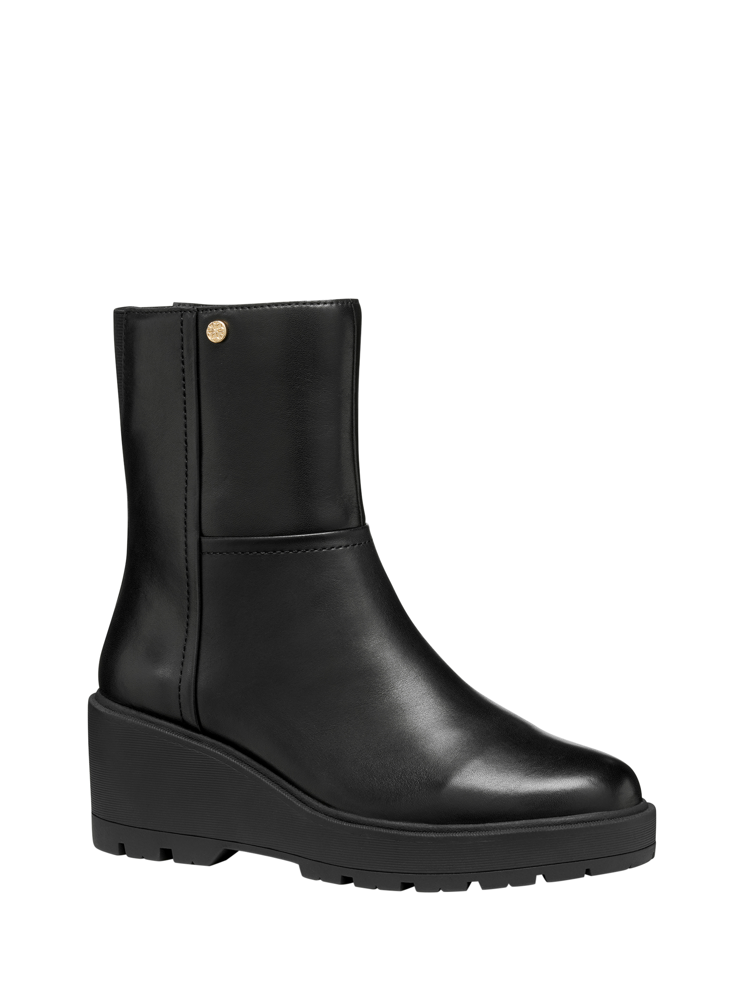 Product image 2 of 7, which shows Geox Miereille Leather Ankle Boots, Black, EU35