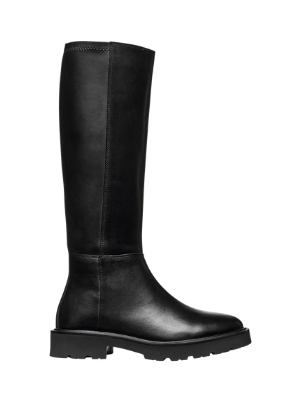 Geox Norize Leather Blend Knee High Boots, Black,, Black