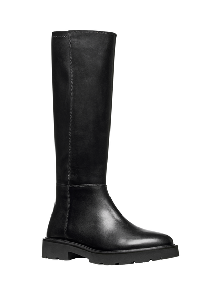 Geox Norize Leather Blend Knee High Boots, Black, - view 2, Black