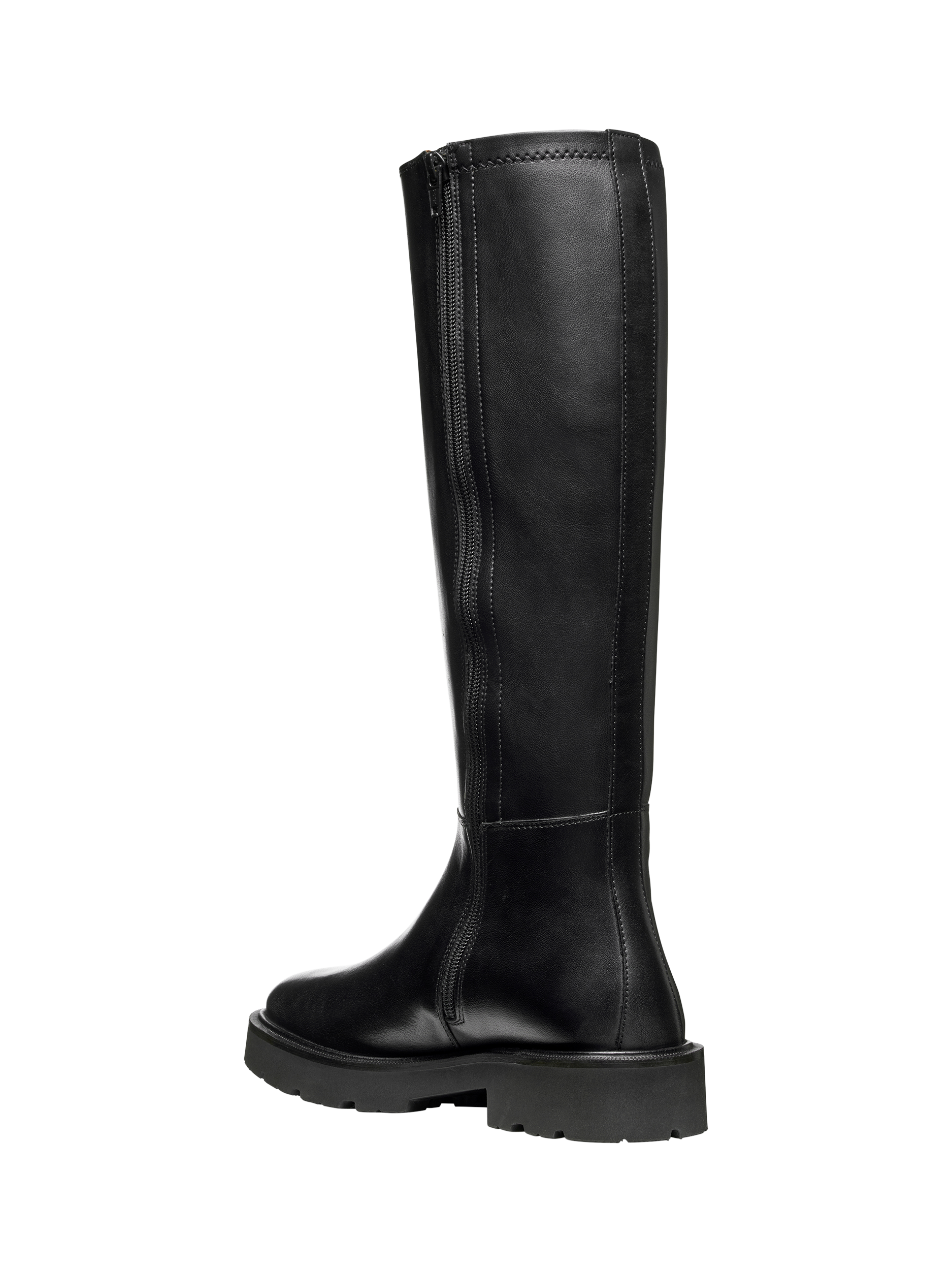 Product image 3 of 6, which shows Geox Norize Leather Blend Knee High Boots, Black, EU35