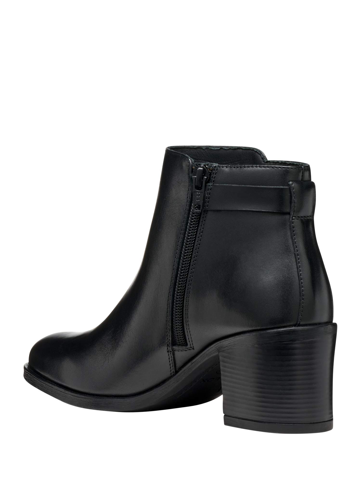 Product image 3 of 6, which shows Geox New Asheel Leather Ankle Boots, Black, EU35