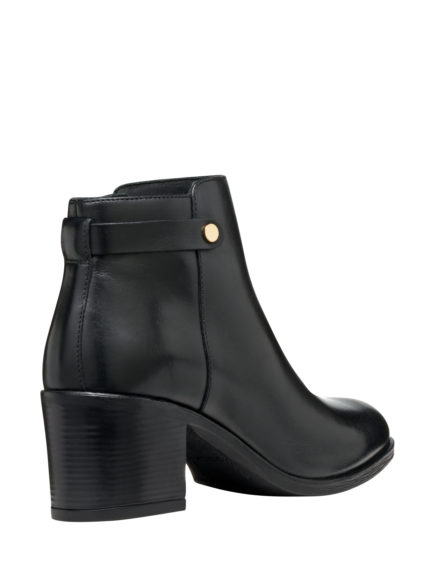 Product image 4 of 6, which shows Geox New Asheel Leather Ankle Boots, Black, EU35