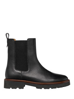 Geox Norize Leather Chelsea Boots, Black, Black