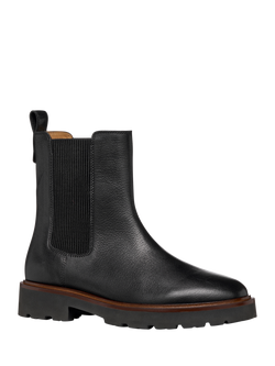 Geox Norize Leather Chelsea Boots, Black - view 2, Black