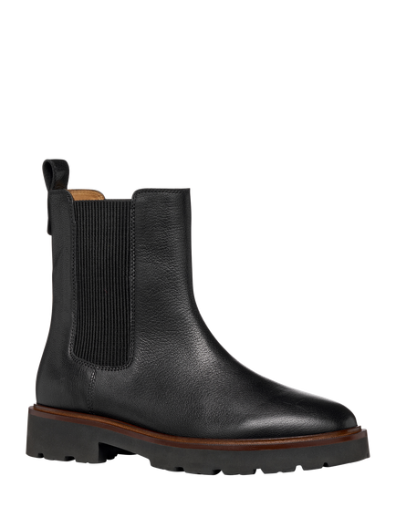 Geox Norize Leather Chelsea Boots, Black - view 2, Black