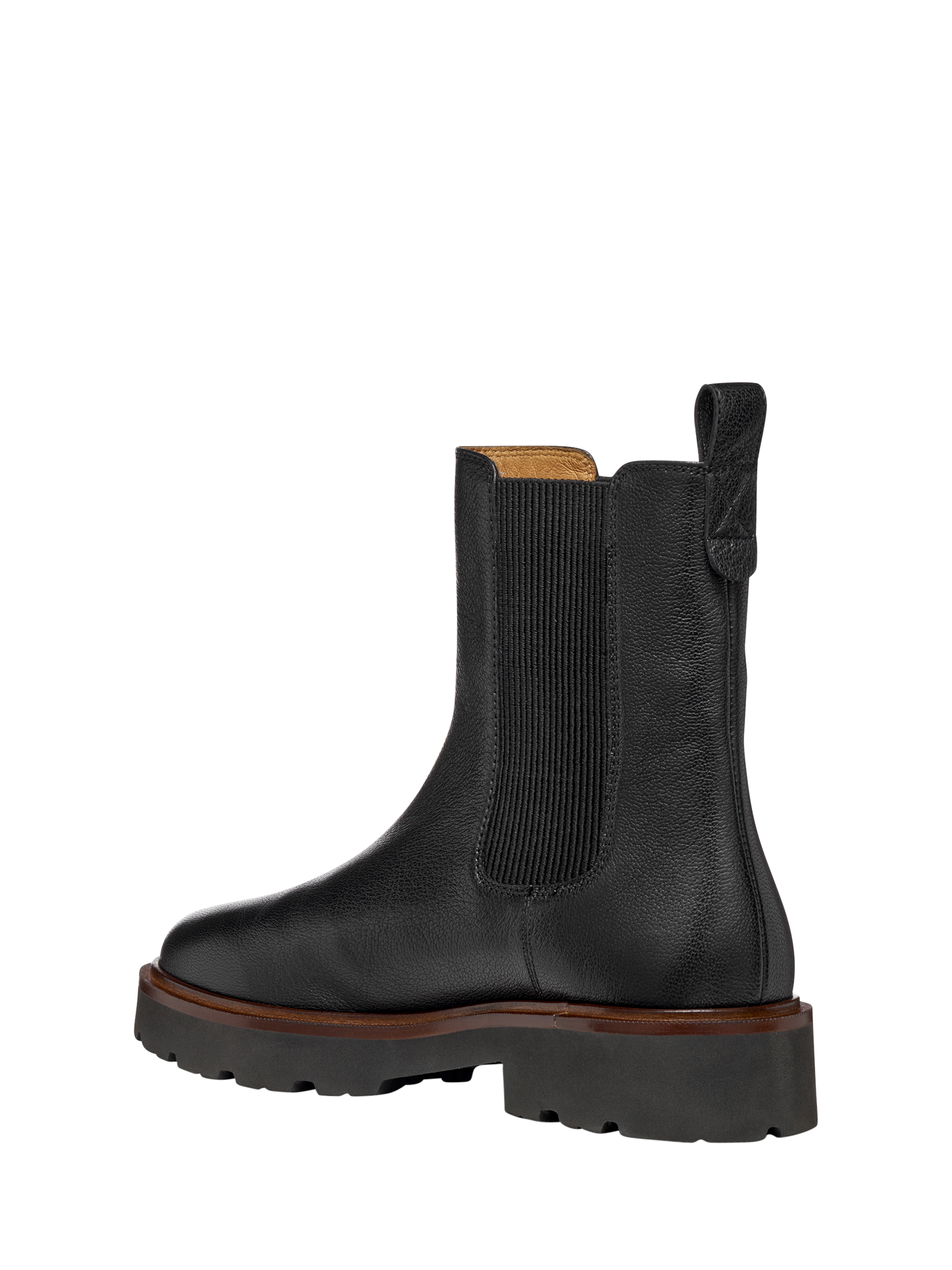 Product image 3 of 6, which shows Geox Norize Leather Chelsea Boots, Black, EU35