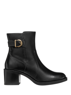 Geox Serilda 60 Leather Ankle Boots, Black, Black