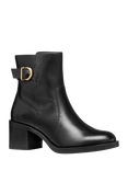 Geox Serilda 60 Leather Ankle Boots, Black