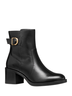 Geox Serilda 60 Leather Ankle Boots, Black - view 2, Black