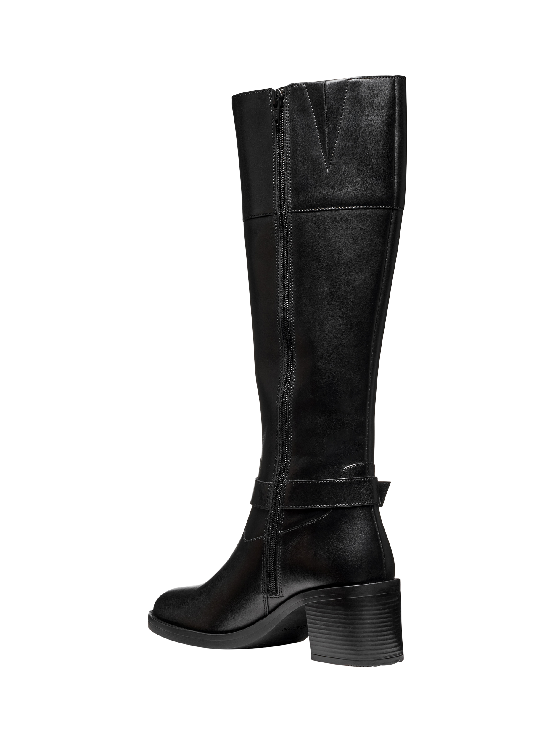 Product image 4 of 8, which shows Geox Serilda 60 Leather Knee High Boots, Black, EU35