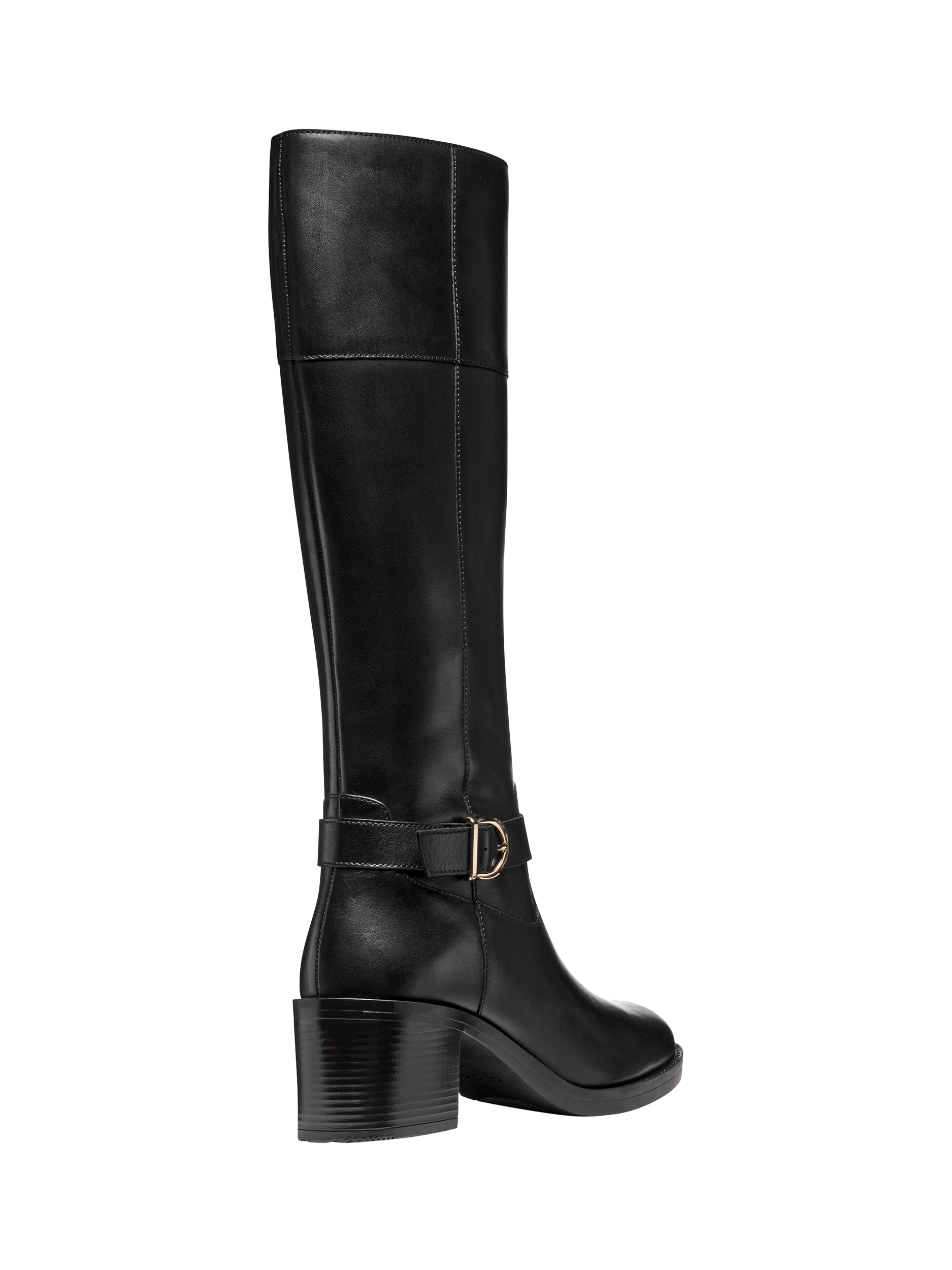 Product image 5 of 8, which shows Geox Serilda 60 Leather Knee High Boots, Black, EU35
