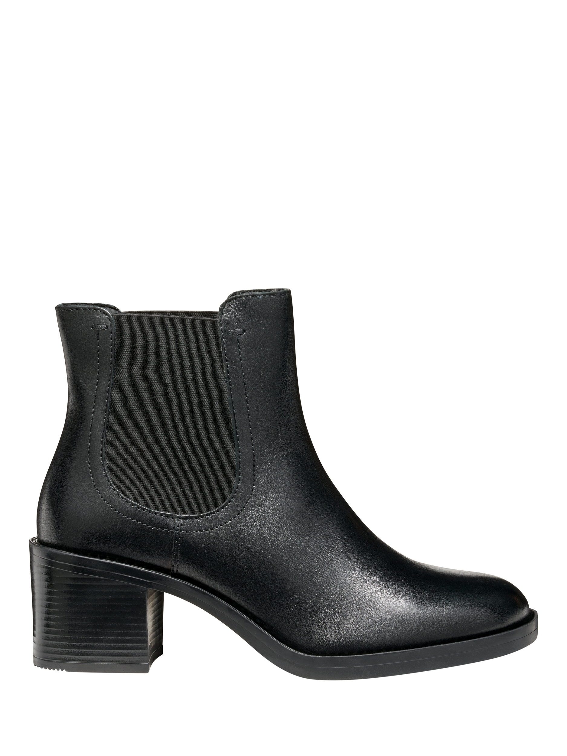 Product image 1 of 6, which shows Geox Serilda 60 Leather Chelsea Boots, Black, EU35