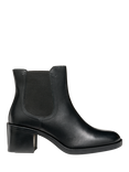 Geox Serilda 60 Leather Chelsea Boots, Black