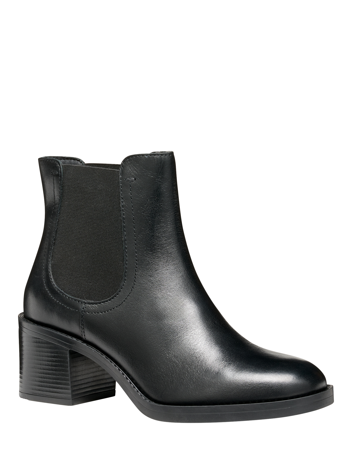 Product image 2 of 6, which shows Geox Serilda 60 Leather Chelsea Boots, Black, EU35