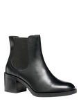 Geox Serilda 60 Leather Chelsea Boots, Black
