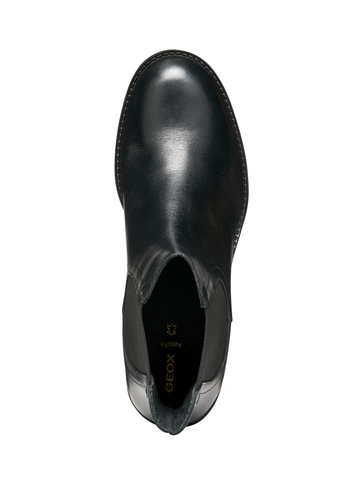 Product image 5 of 6, which shows Geox Serilda 60 Leather Chelsea Boots, Black, EU35