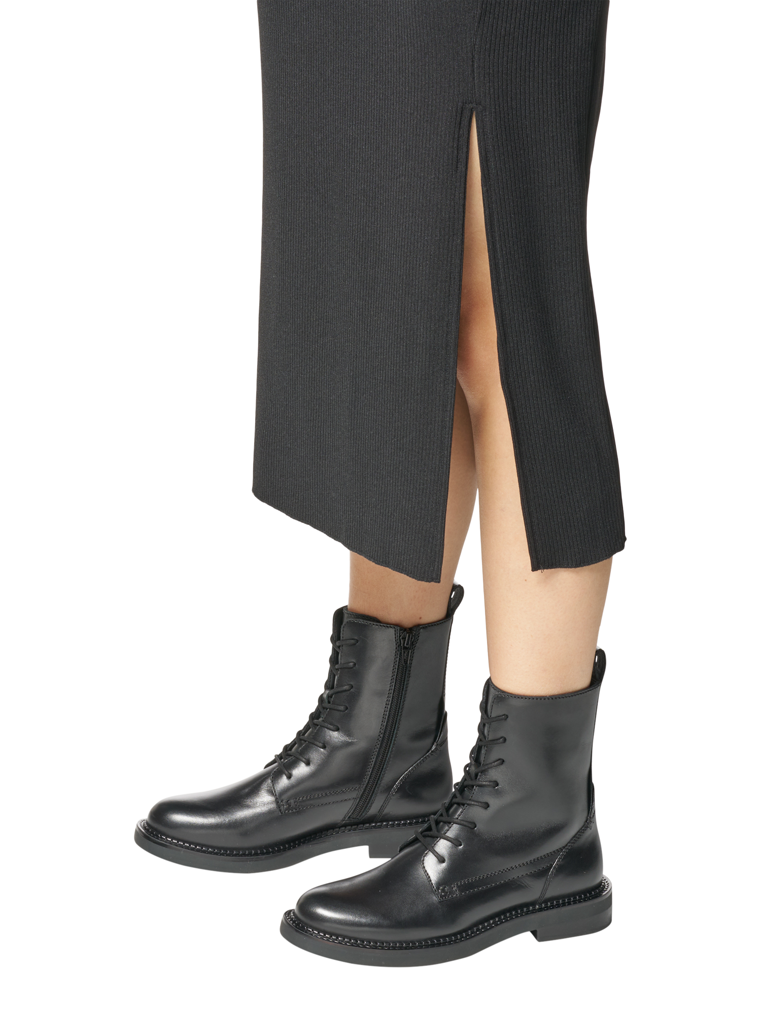 Product image 2 of 11, which shows Geox Serilda Leather Lace Up Ankle Boots, Black, EU35