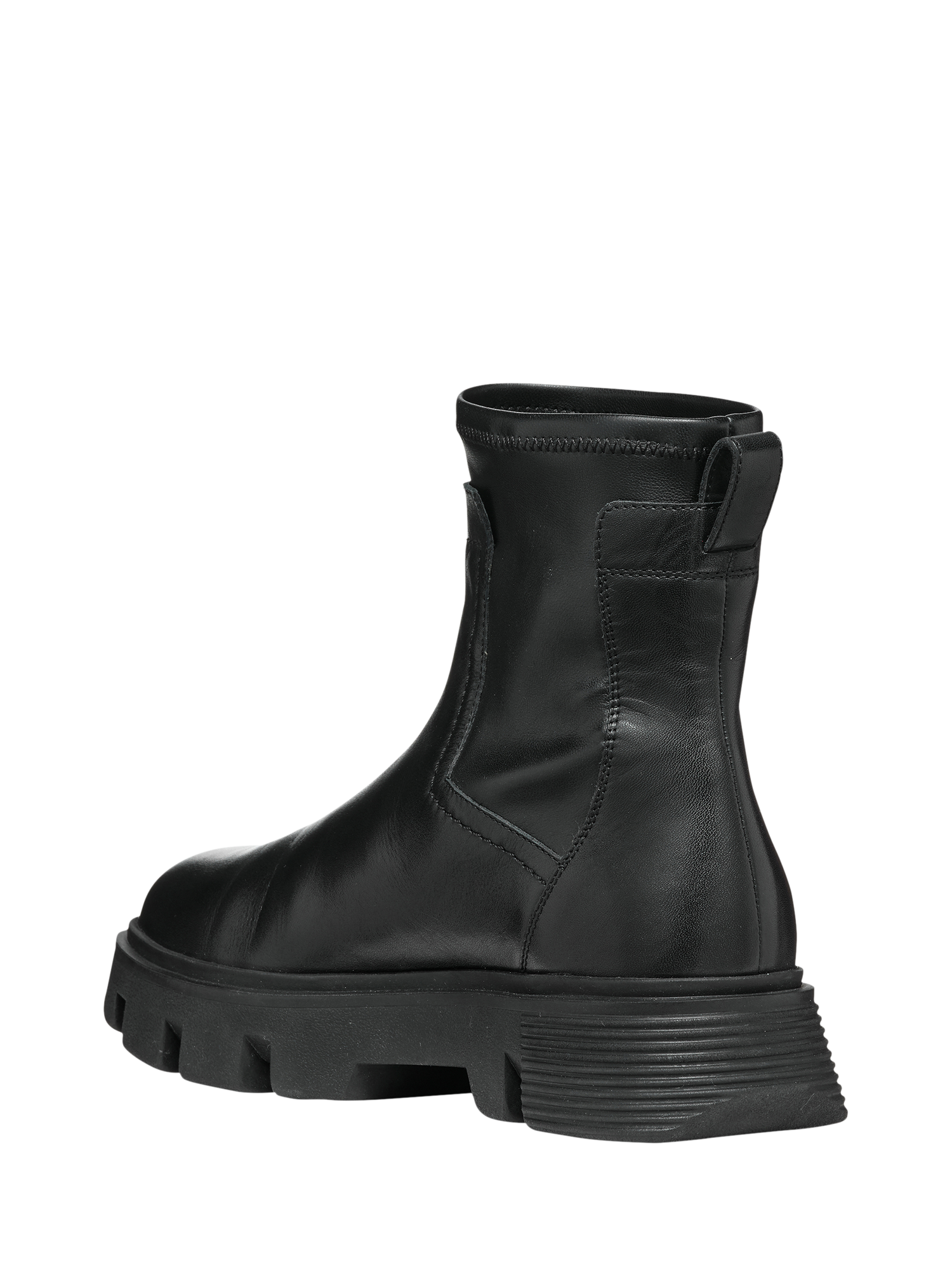 Product image 5 of 8, which shows Geox Vilde Leather Blend Ankle Boots, Black, EU35