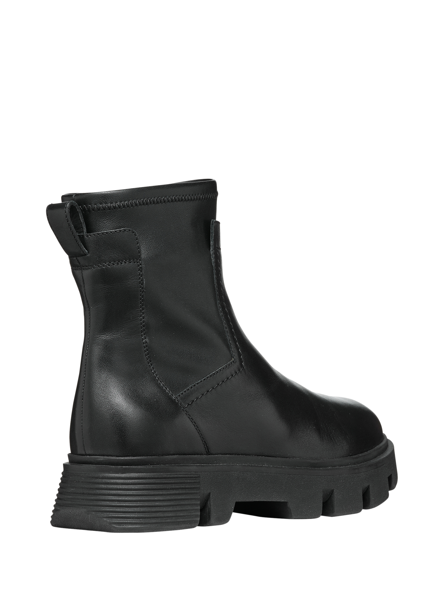 Product image 6 of 8, which shows Geox Vilde Leather Blend Ankle Boots, Black, EU35