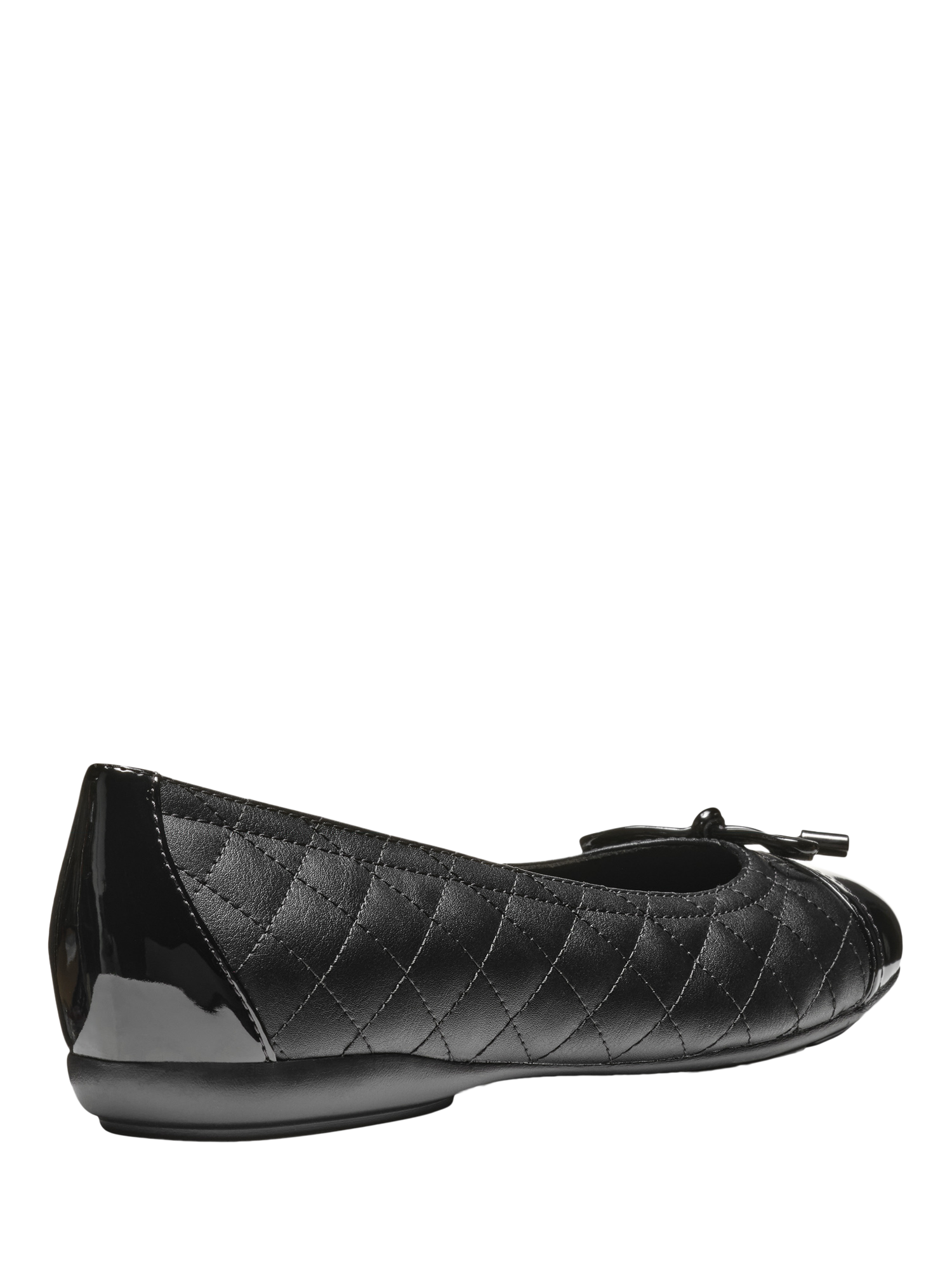Product image 8 of 11, which shows Geox Annytah Quilted Ballerina Pumps, Black, EU35