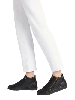 Geox Blomiee Lace Up Printed Hi Top Trainers, Black - view 2, Black