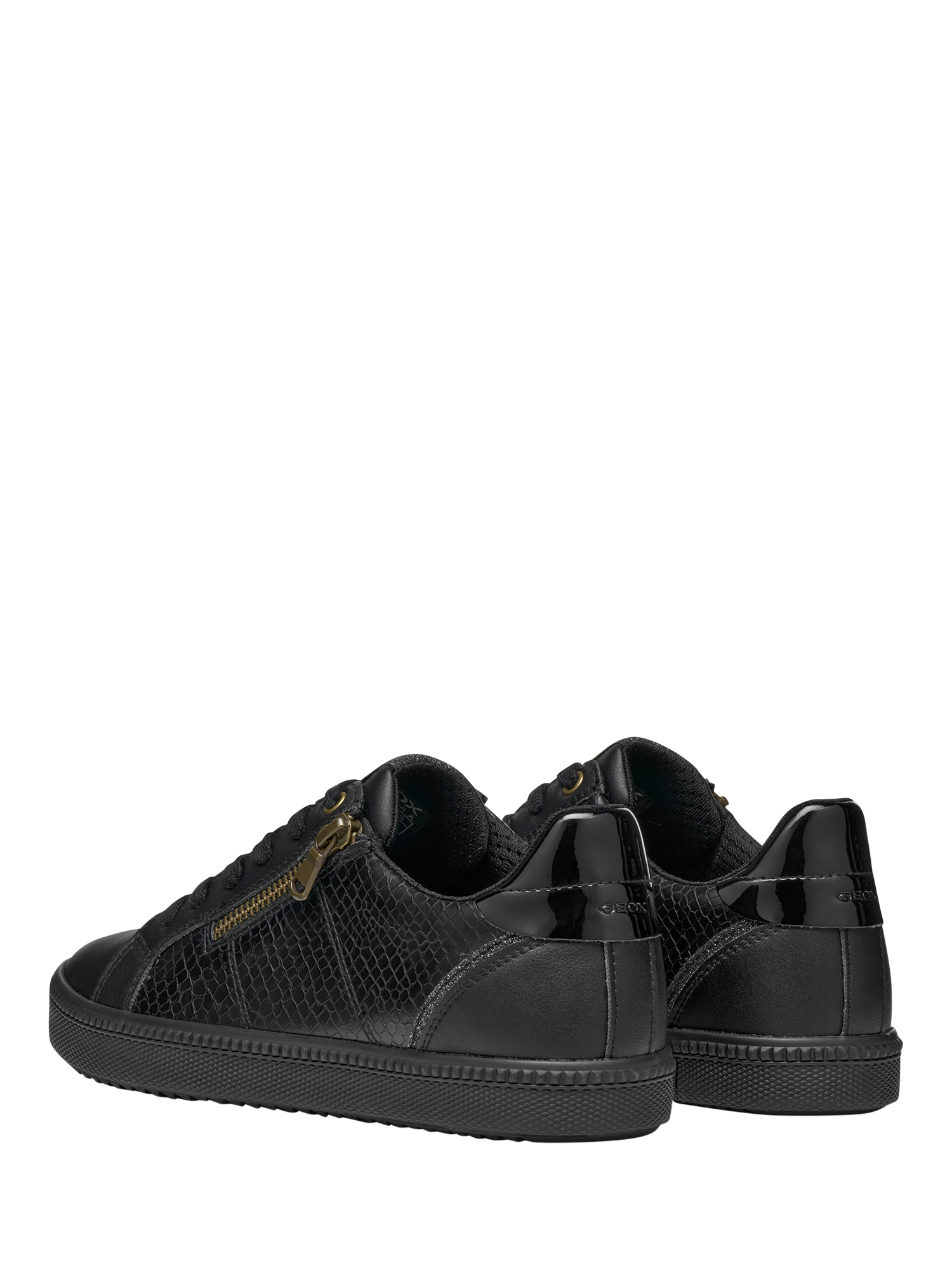 Product image 5 of 11, which shows Geox Blomiee Lace Up Printed Trainers, Black, EU35