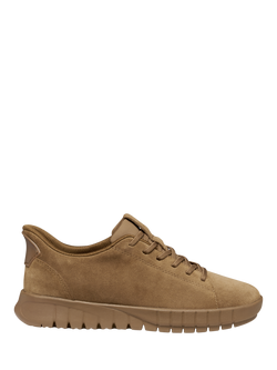 Geox Flextride Plus Leather Blend Trainers, Mud, Mud