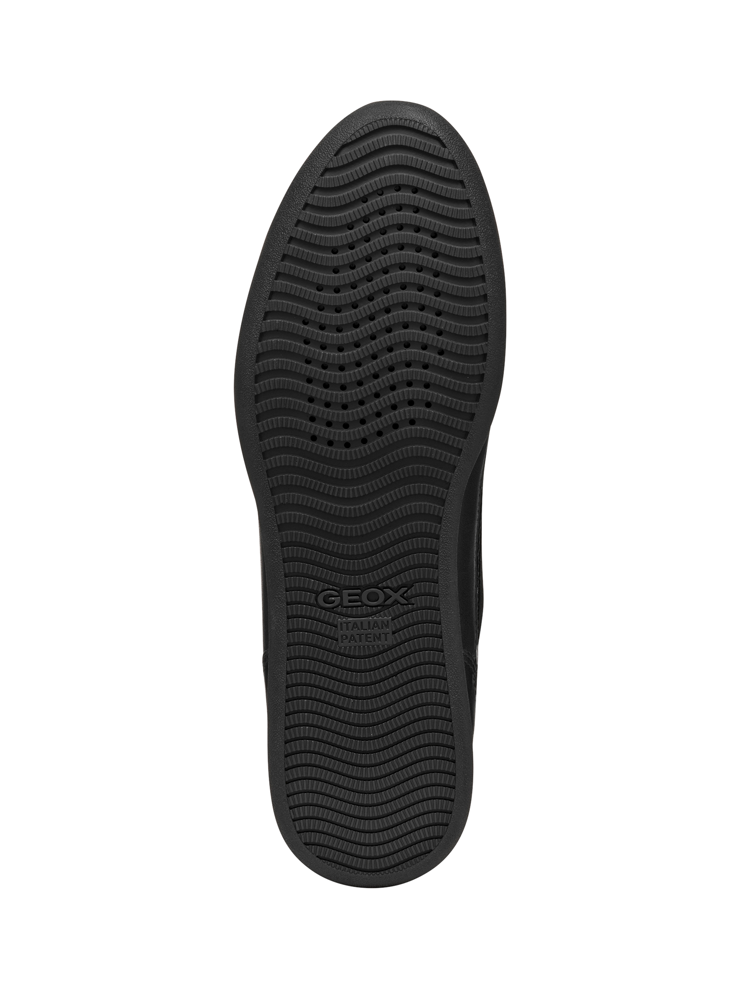 Product image 9 of 10, which shows Geox Maryemy Leather Blend Zip Trainers, Black, EU35