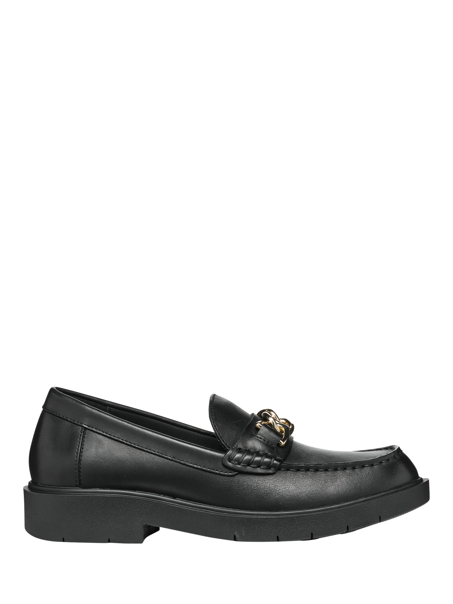 Product image 1 of 8, which shows Geox Spherica EC1 Leather Loafers, Black, EU35