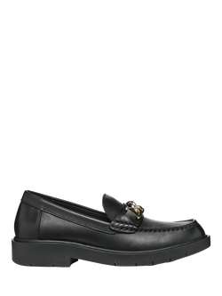 Geox Spherica EC1 Leather Loafers, Black, Black