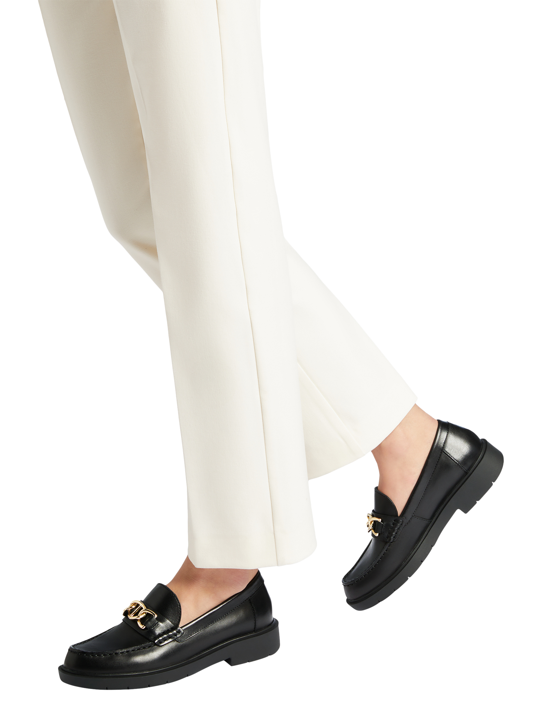 Product image 2 of 8, which shows Geox Spherica EC1 Leather Loafers, Black, EU35