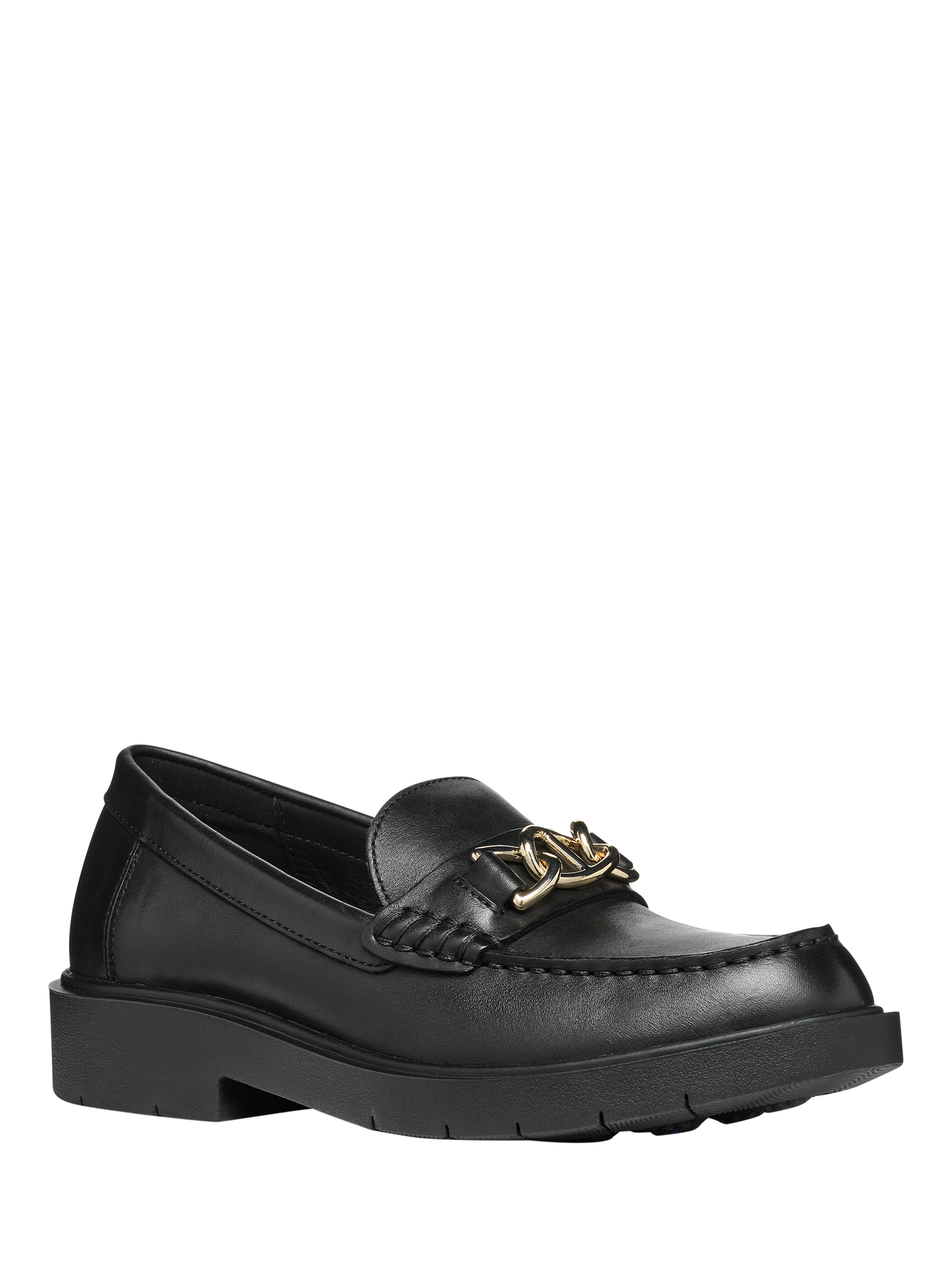 Product image 4 of 8, which shows Geox Spherica EC1 Leather Loafers, Black, EU35