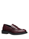 Geox Serilda Leather Loafers, Wine